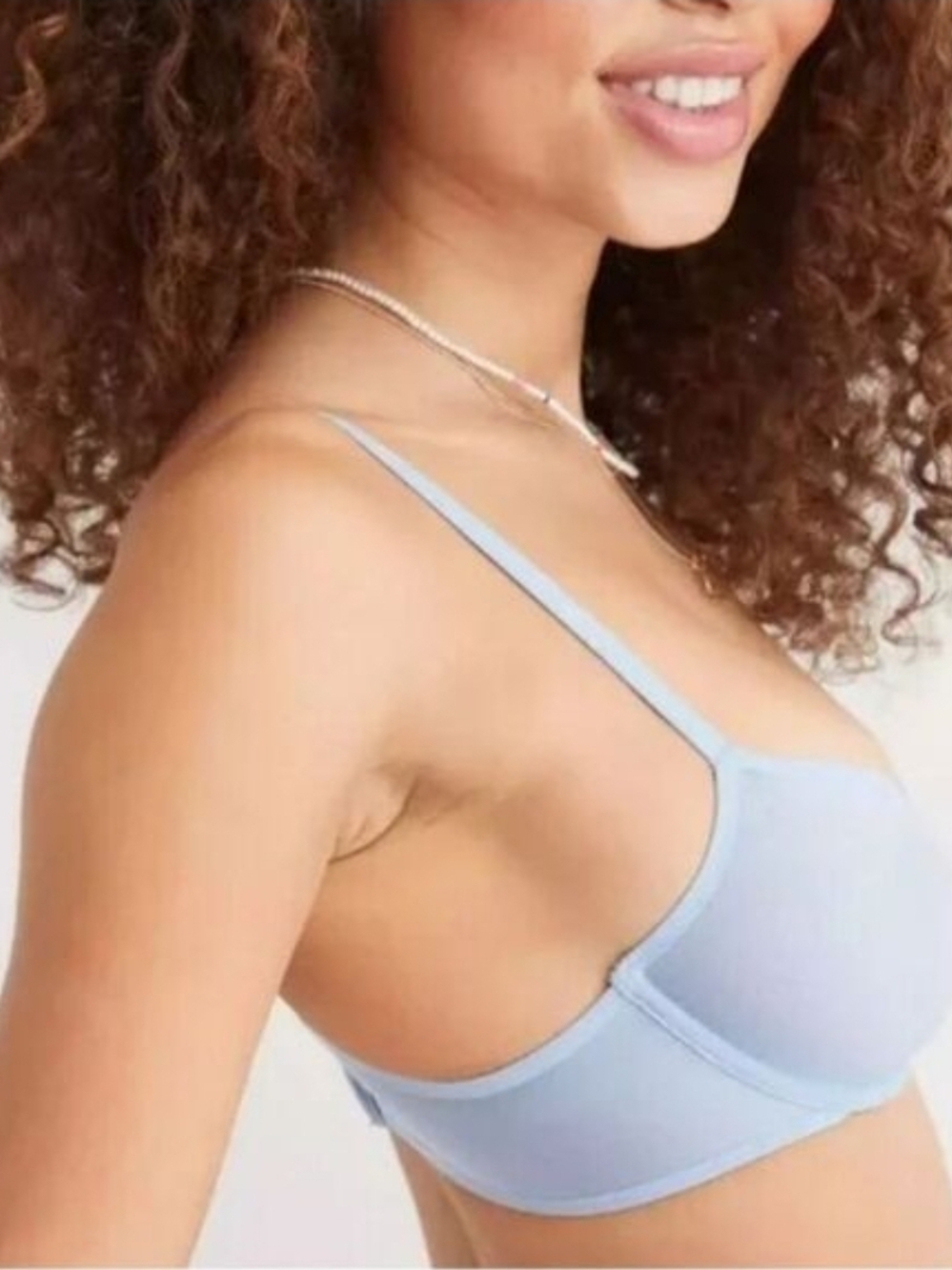 Aerie Smoothez Light Blue Mesh Underwire Bra